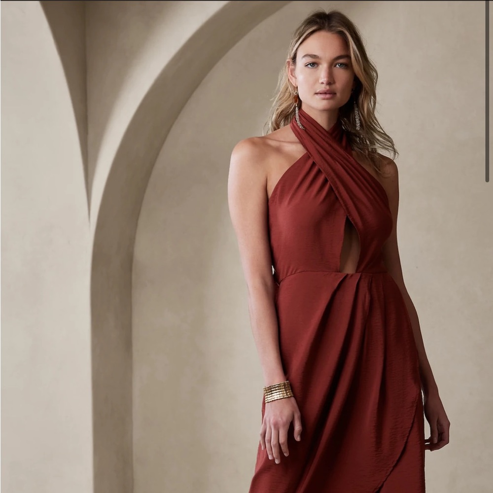 Banana Republic Halter Maxi Dress